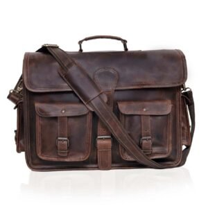 PILOT LEATHER MESSENGER BAG