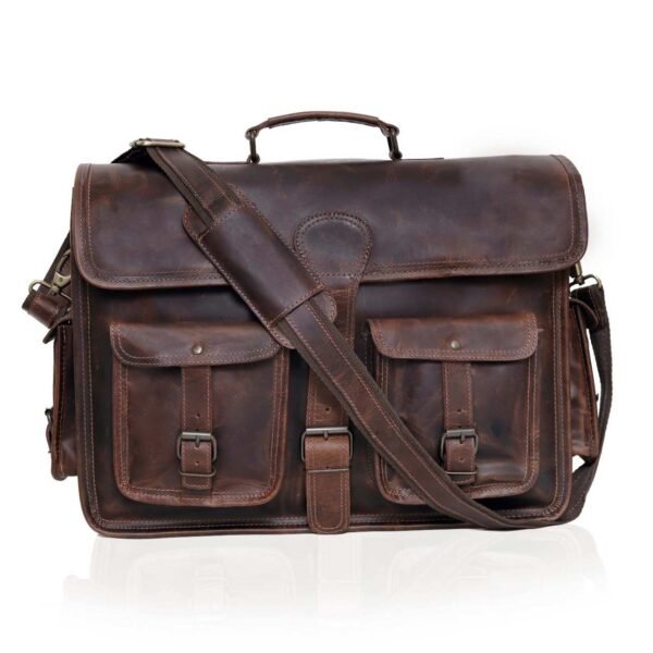 PILOT LEATHER MESSENGER BAG