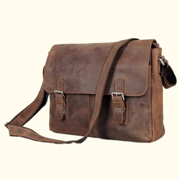 crazy horse cow leather bag