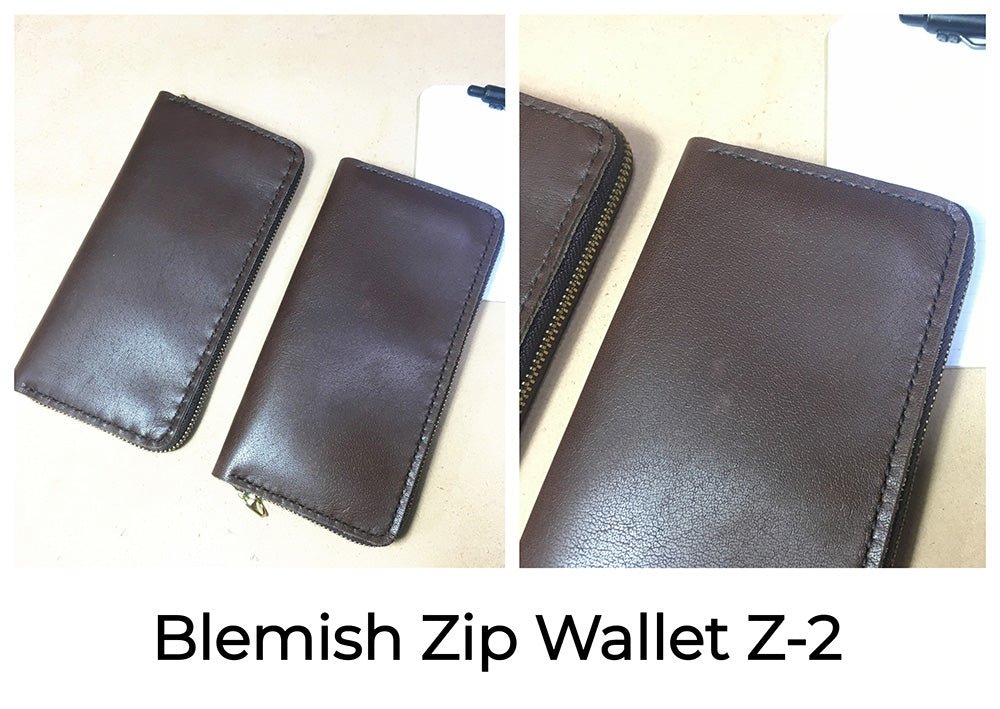 Compact leather wallet